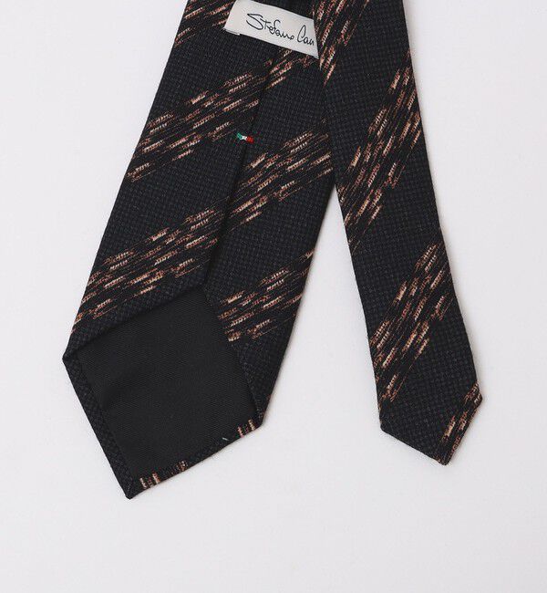 SHIPS「【SHIPS別注】Stefano Cau: ウール プリント メランジ ストライプ ネクタイ」|ネクタイ・蝶ネクタイ|