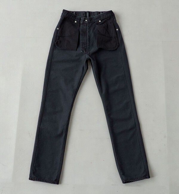 SHIPS for women「SHIPS NINE CASE:ナロー デニム（ブラック）」|デニム|