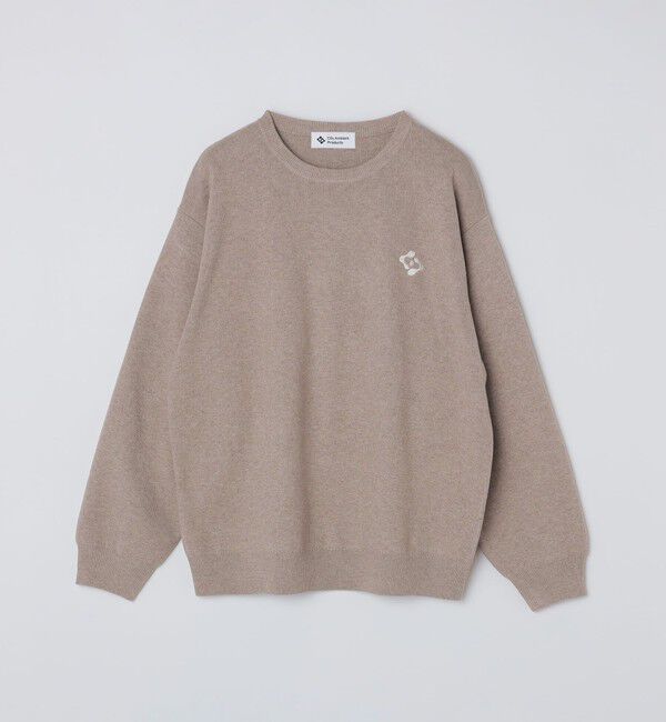 SHIPS「City Ambient Products:〈手洗い可能〉コンパクトリブ ワンポイント ロゴ ニット」|ニット・セーター|