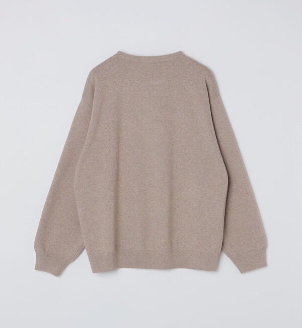 SHIPS「City Ambient Products:〈手洗い可能〉コンパクトリブ ワンポイント ロゴ ニット」|ニット・セーター|