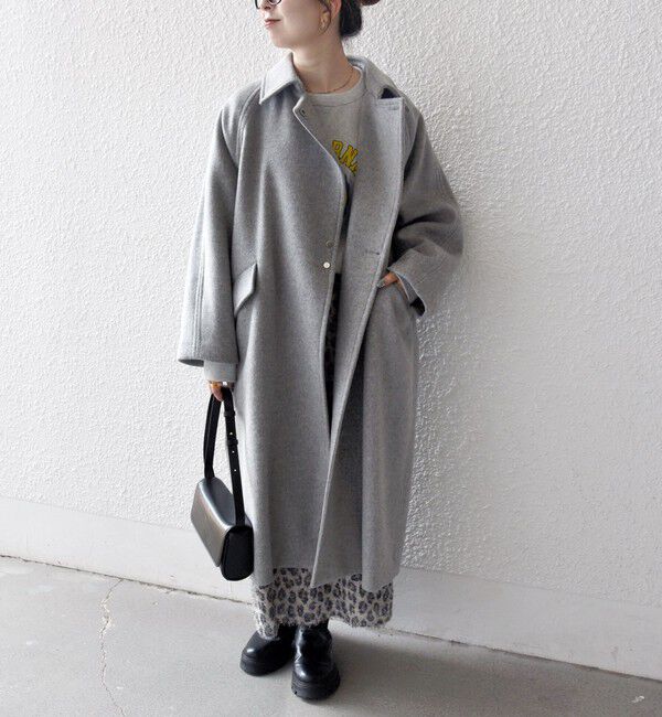 SHIPS any「SHIPS any: バルマカーン コクーン コート 25AW」|ステンカラーコート|