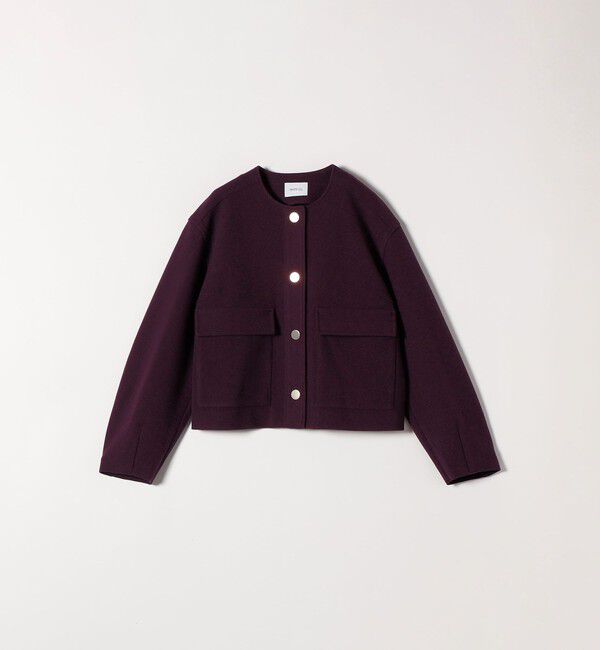 SHIPS any「SHIPS any: エア ニードル ポケット コンパクト ノーカラー ジャケット」|ノーカラージャケット|