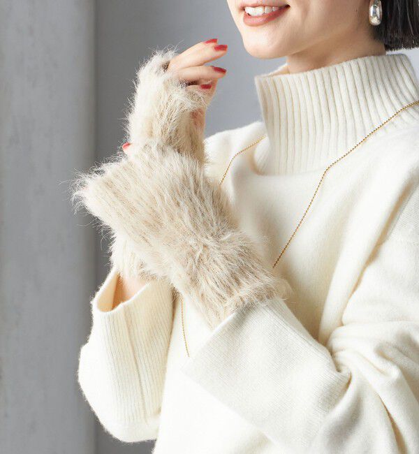 SHIPS for women「シャギー アーム ウォーマー」|手袋|