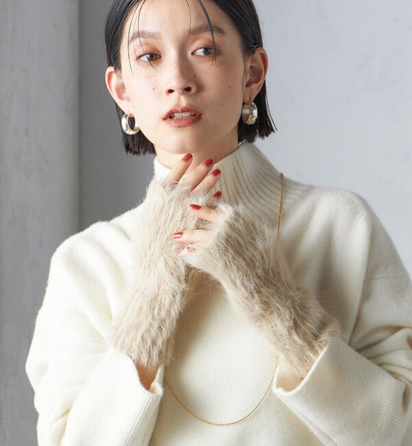 SHIPS for women「シャギー アーム ウォーマー」|手袋|