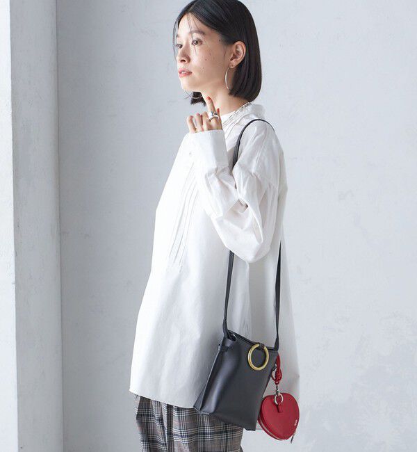 SHIPS for women「〈洗濯機可能〉ピンタック バンド カラー シャツ」|シャツ・ブラウス|