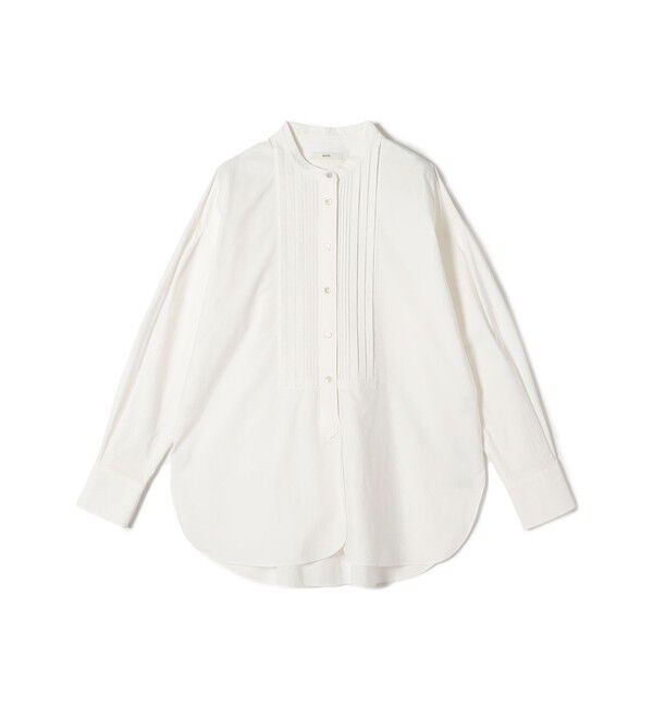 SHIPS for women「〈洗濯機可能〉ピンタック バンド カラー シャツ」|シャツ・ブラウス|