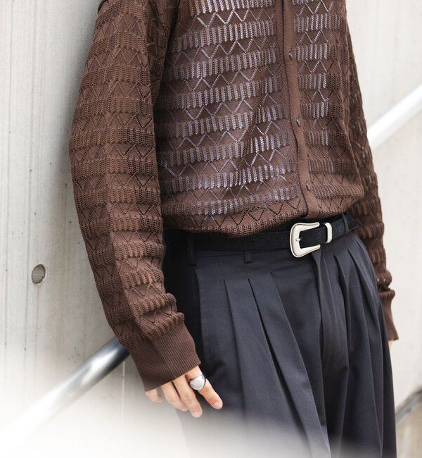 SHIPS「City Ambient Products: ワンサイズ ウエスタンベルト」|ベルト|