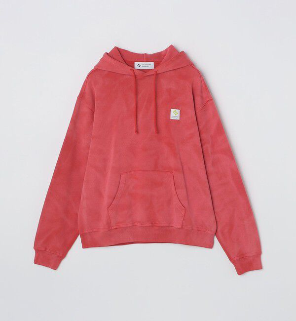 SHIPS「City Ambient Products: フロスト フェード スクエアロゴ スウェット パーカー」|パーカー|レッド