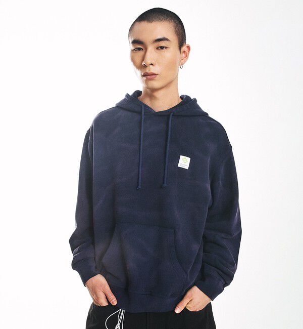 SHIPS「City Ambient Products: フロスト フェード スクエアロゴ スウェット パーカー」|パーカー|