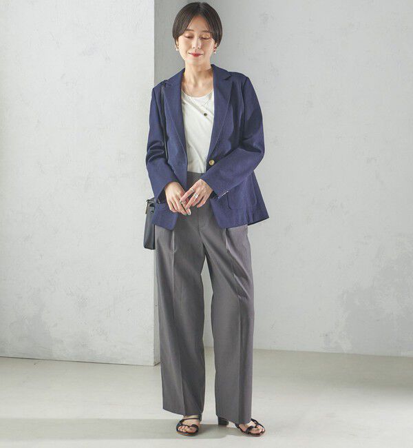 SHIPS for women「〈手洗い可能〉SORONA(R) クルーネック TEE」|Tシャツ・カットソー|