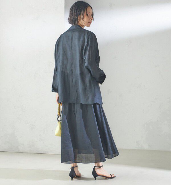 SHIPS for women「〈手洗い可能〉ラミー 4 シアー ジャケット」|テーラードジャケット|