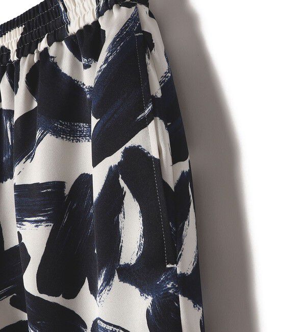 SHIPS for women「〈手洗い可能〉サテン プリント ドロスト パンツ」|その他|