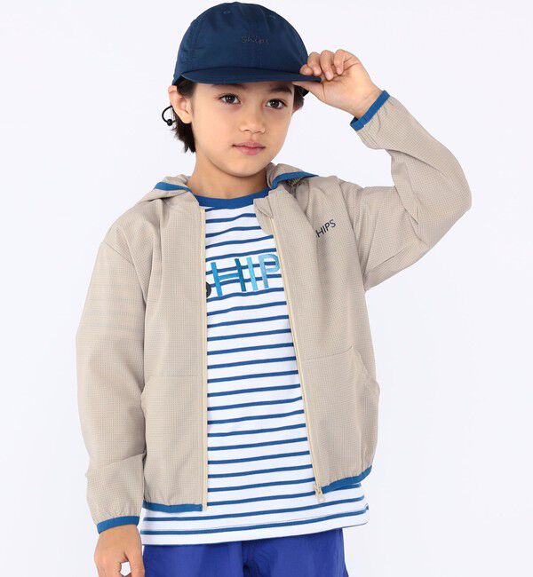SHIPS KIDS「SHIPS KIDS:100～130cm /〈UVカット〉ジップ パーカ」|パーカー|