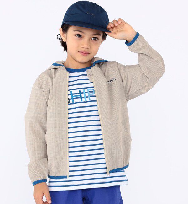 SHIPS KIDS「SHIPS KIDS:100～130cm /〈UVカット〉ジップ パーカ」|パーカー|