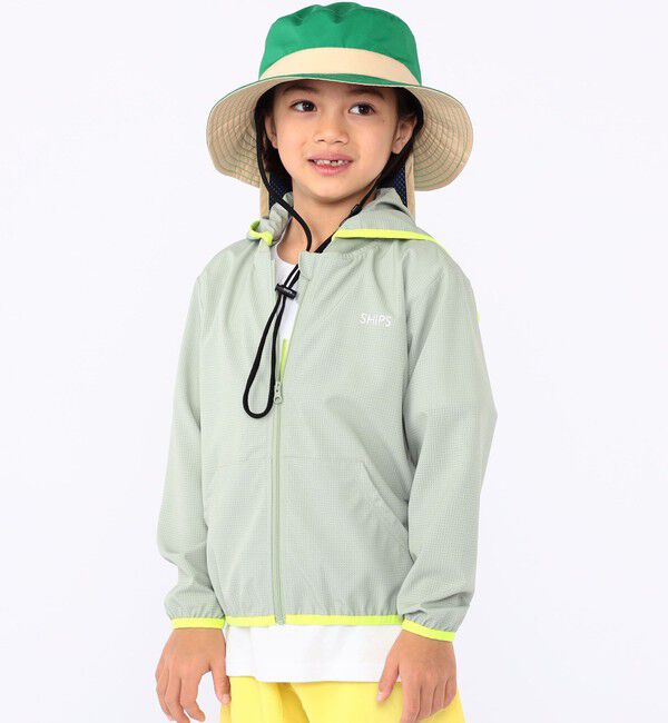 SHIPS KIDS「SHIPS KIDS:100～130cm /〈UVカット〉ジップ パーカ」|パーカー|