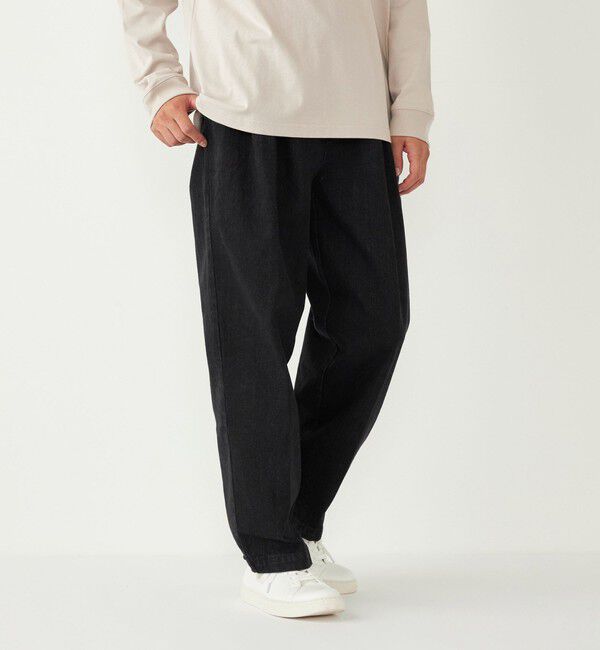 SHIPS Colors 「SHIPS Colors:〈洗濯機可能〉デニム ワイド テーパード トラウザーズ◇」|デニム|