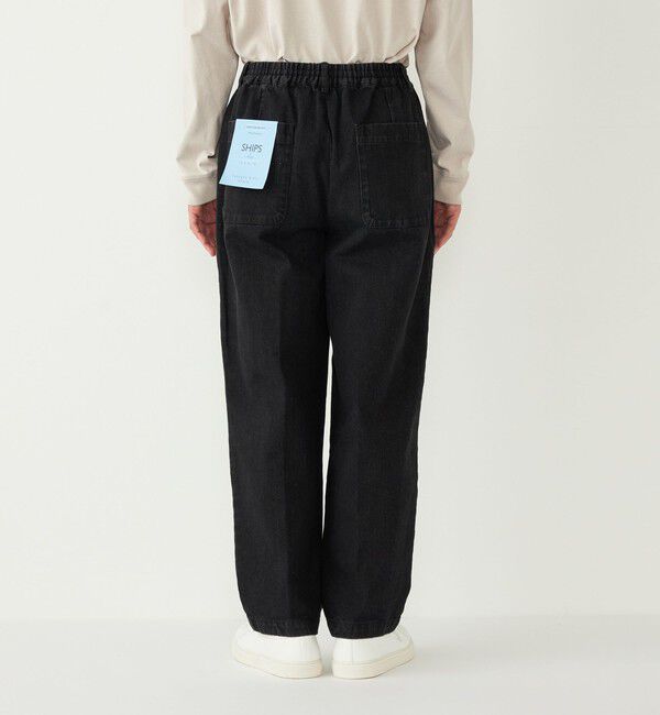 SHIPS Colors 「SHIPS Colors:〈洗濯機可能〉デニム ワイド テーパード トラウザーズ◇」|デニム|