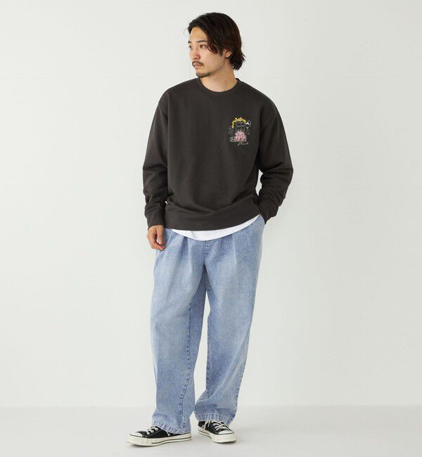 SHIPS Colors 「SHIPS Colors:〈洗濯機可能〉デニム ワイド テーパード トラウザーズ◇」|デニム|