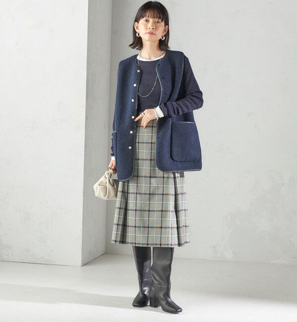 SHIPS for women「〈手洗い可能〉ラメ シアー リブ ニット プルオーバー」|ニット・セーター|