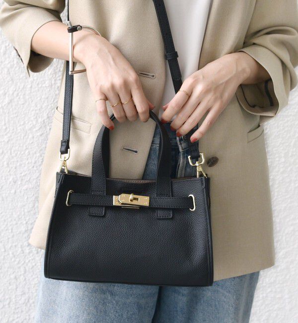 SHIPS for women「ベルト デザイン レザー バッグ」|ショルダー・メッセンジャー|