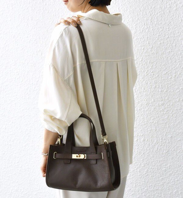 SHIPS for women「ベルト デザイン レザー バッグ」|ショルダー・メッセンジャー|