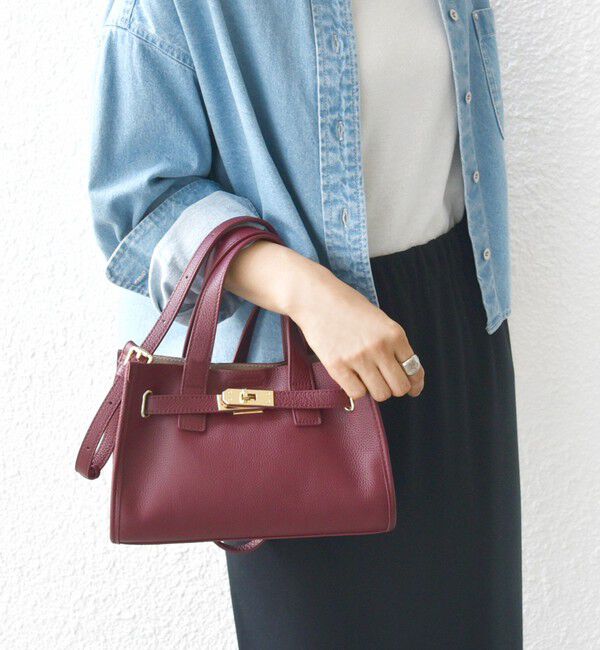 SHIPS for women「ベルト デザイン レザー バッグ」|ショルダー・メッセンジャー|