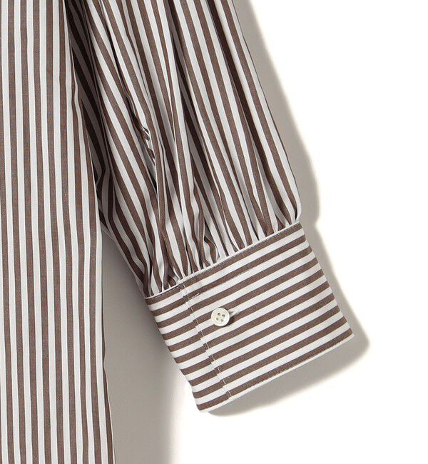 SHIPS for women「〈手洗い可能〉ストライプ バックタック チュニック シャツ」|チュニック|