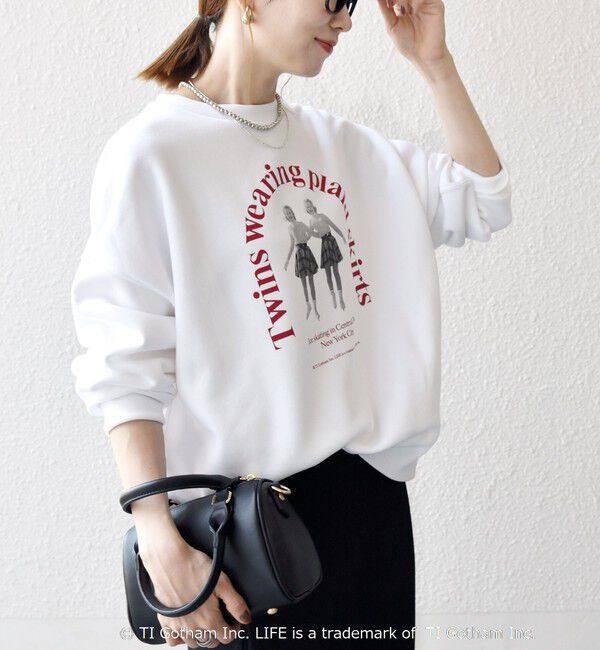 SHIPS any「GOOD ROCK SPEED: LIFE PC フォト ロゴ プリント スウェット」|スウェット・ジャージ|