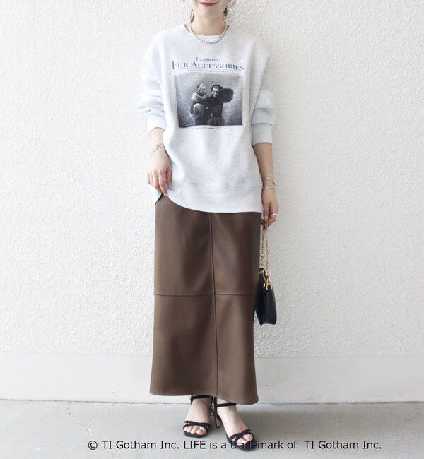 SHIPS any「GOOD ROCK SPEED: LIFE PC フォト ロゴ プリント スウェット」|スウェット・ジャージ|