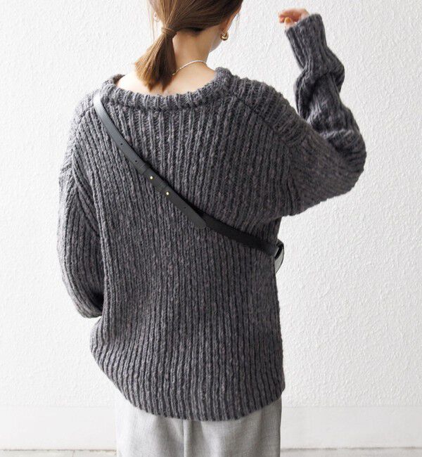 SHIPS any「SHIPS any:〈手洗い可能〉ロービング ルーズ ニット プルオーバー」|ニット・セーター|