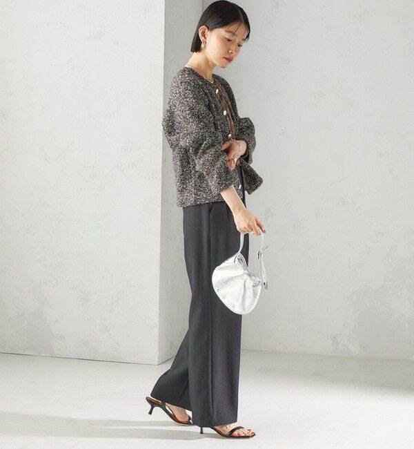 SHIPS for women「〈手洗い可能〉ミックス ヤーン ニット ジャケット」|カーディガン|