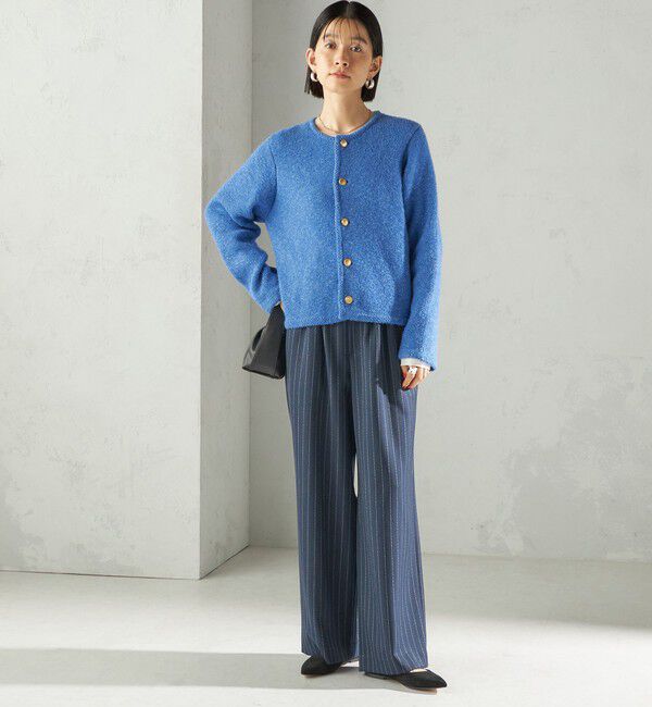 SHIPS for women「〈手洗い可能〉ミックス ヤーン ニット ジャケット」|カーディガン|