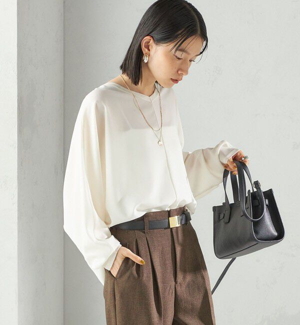 SHIPS for women「〈手洗い可能〉前後 2WAY シアー ドルマン ブラウス」|シャツ・ブラウス|