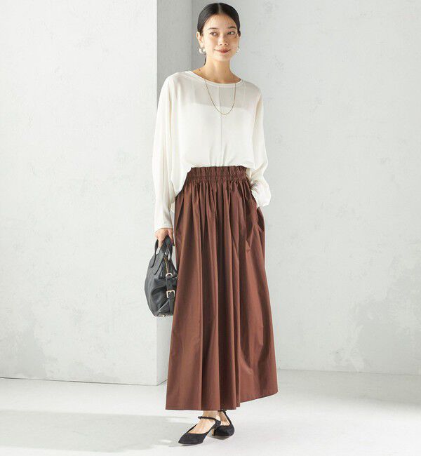 SHIPS for women「〈手洗い可能〉前後 2WAY シアー ドルマン ブラウス」|シャツ・ブラウス|