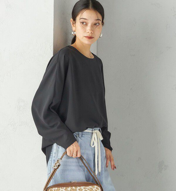 SHIPS for women「〈手洗い可能〉前後 2WAY シアー ドルマン ブラウス」|シャツ・ブラウス|