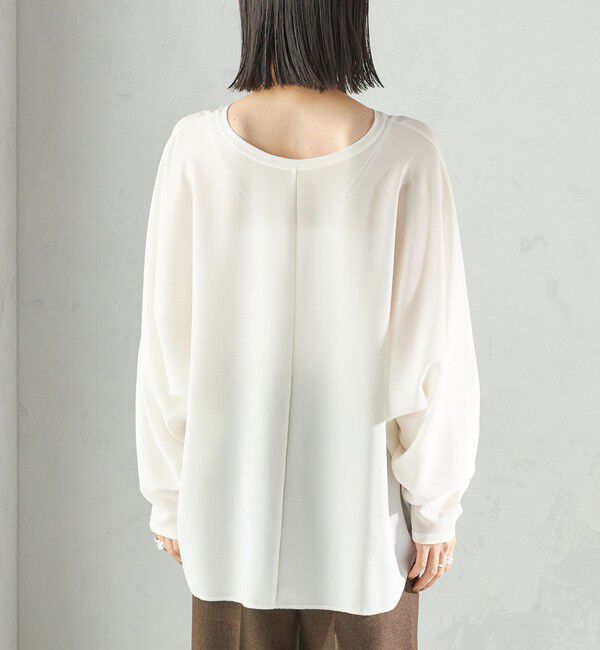 SHIPS for women「〈手洗い可能〉前後 2WAY シアー ドルマン ブラウス」|シャツ・ブラウス|