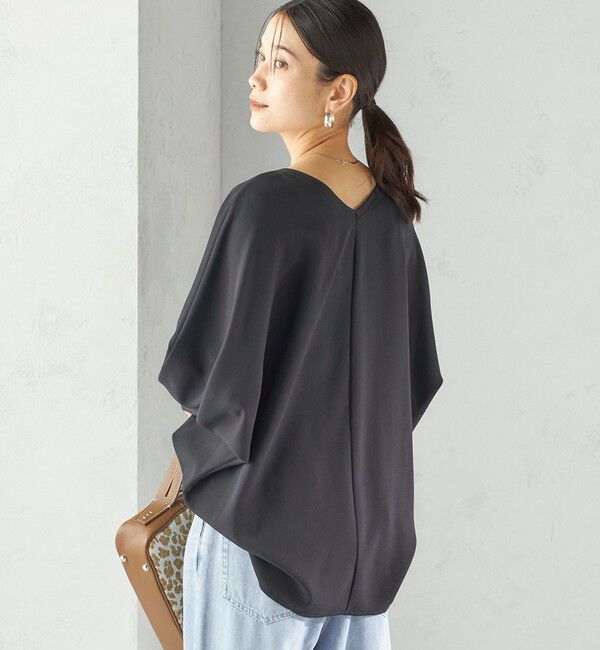 SHIPS for women「〈手洗い可能〉前後 2WAY シアー ドルマン ブラウス」|シャツ・ブラウス|