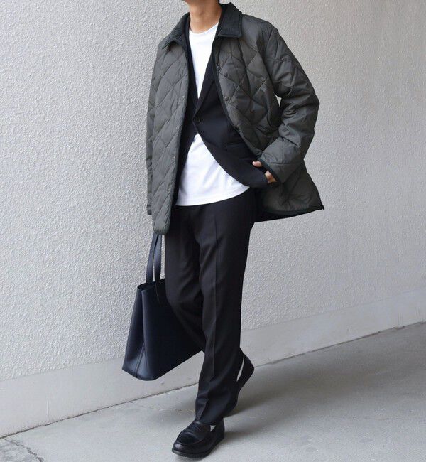 SHIPS any「【SHIPS any別注】TAION:〈手洗い可能〉ダイヤキルト ダウン ハーフコート 25AW◇」|ダウン|