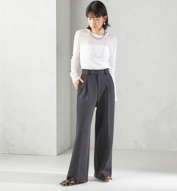 SHIPS for women「s.oyamadaコラボ:〈手洗い可能〉シアー テレコ ロング スリーブ TEE」|Tシャツ・カットソー|