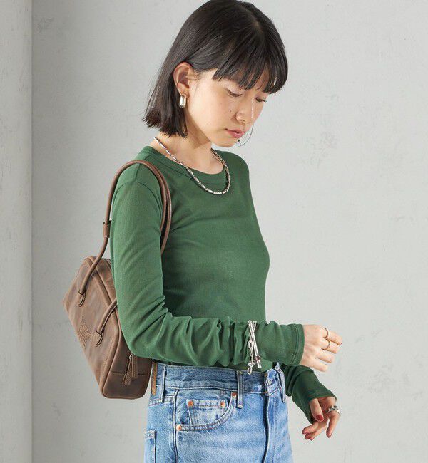 SHIPS for women「s.oyamadaコラボ:〈手洗い可能〉シアー テレコ ロング スリーブ TEE」|Tシャツ・カットソー|