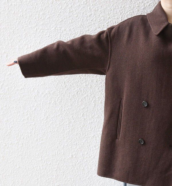 SHIPS any「SHIPS any: リバー ダブル テーラード ミドル コクーン コート」|その他|