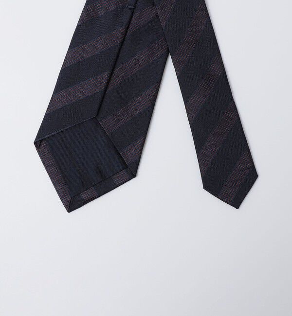 SHIPS「Errico Formicola: シルク ジャカード ピンストライプ ネクタイ」|ネクタイ・蝶ネクタイ|