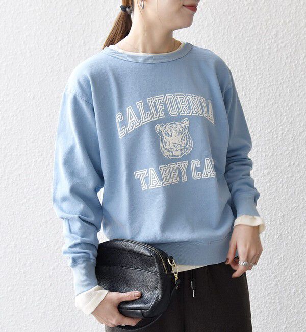 SHIPS any「Mixta:〈洗濯機可能〉ラグラン ロゴ クルーネック プルオーバー」|スウェット・ジャージ|