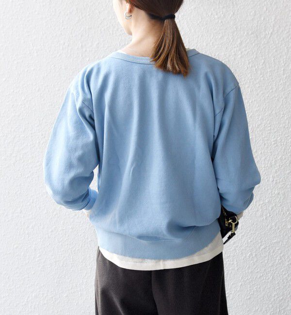 SHIPS any「Mixta:〈洗濯機可能〉ラグラン ロゴ クルーネック プルオーバー」|スウェット・ジャージ|