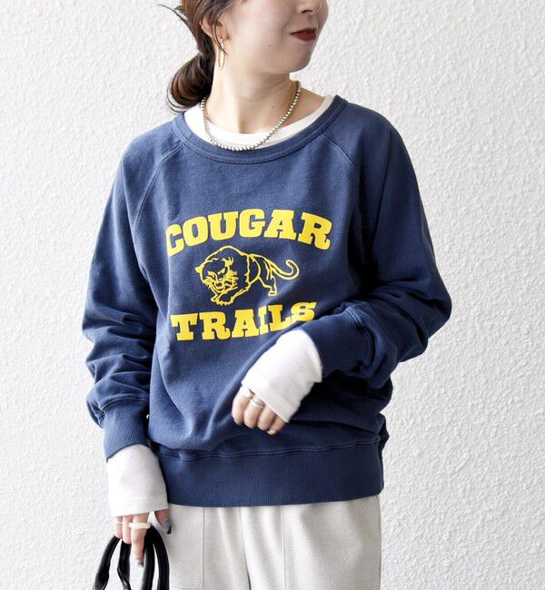 SHIPS any「Mixta:〈洗濯機可能〉ラグラン ロゴ クルーネック プルオーバー」|スウェット・ジャージ|