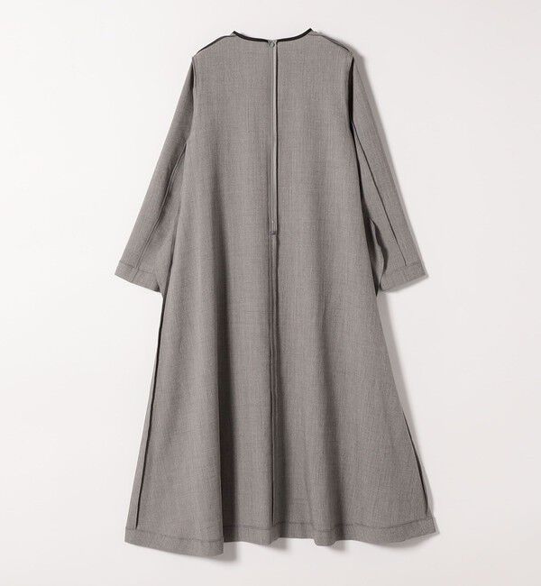 SHIPS any「SHIPS any: ウーステッド パイピング ボタン ロングスリーブ フレア ワンピース」|ワンピース|