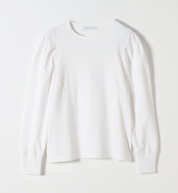 quaranciel「quaranciel:〈洗濯機可能〉パワーショルダー クルーネック プルオーバー」|Tシャツ・カットソー|