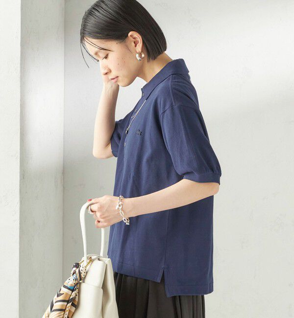 SHIPS for women「【SHIPS別注】LACOSTE:〈洗濯機可能〉ポロシャツ」|ポロシャツ|ネイビー