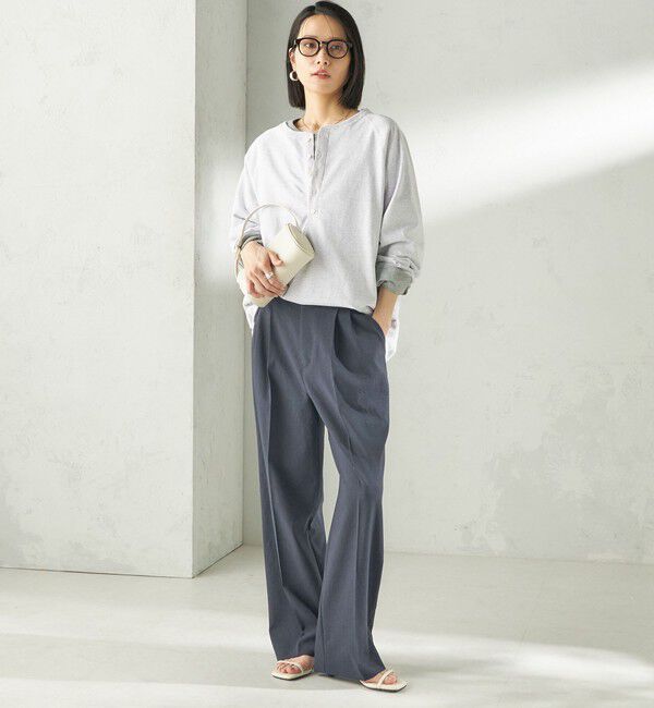 SHIPS for women「【SHIPS別注】onit: ヘンリー ネック プルオーバー」|Tシャツ・カットソー|