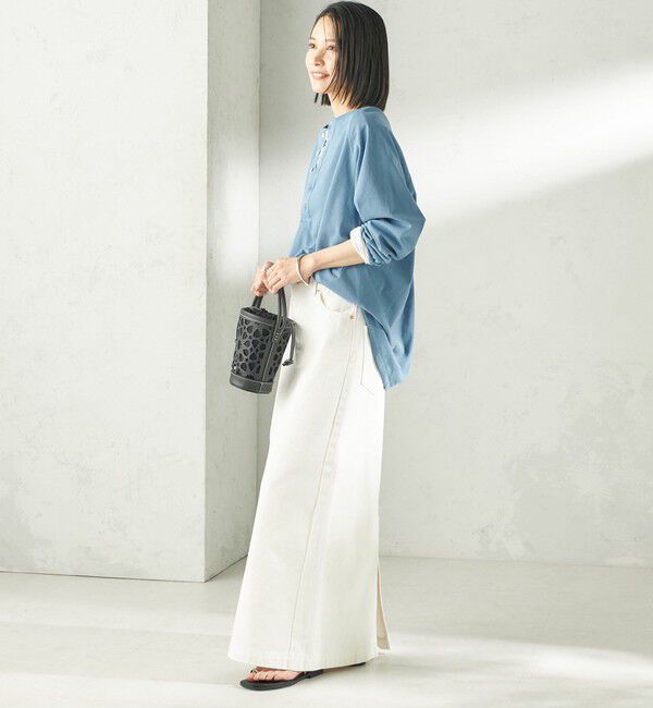 SHIPS for women「【SHIPS別注】onit: ヘンリー ネック プルオーバー」|Tシャツ・カットソー|